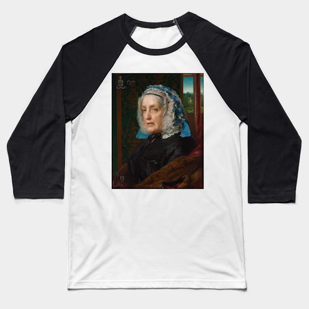 Portrait of Susanna Rose by Frederick Sandys Baseball T-Shirt by Classic Art Stall